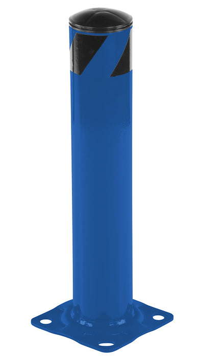 Vestil BOL-24-4.5-BU Steel Pipe Safety Bollard 24 in. x 4-1/2 in. Blue