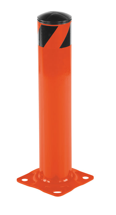 Vestil BOL-24-4.5-OR Steel Pipe Safety Bollard 24 in. x 4-1/2 in. Orange