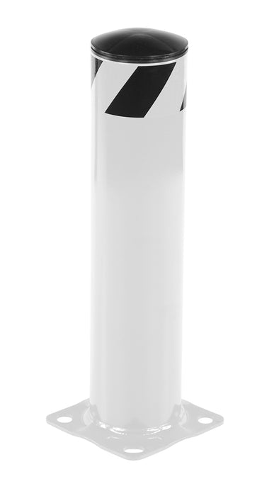 Vestil BOL-24-5.5-WT Steel Pipe Safety Bollard 24 in. x 5-1/2 in. White