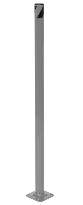 Vestil BOL-36-2-GYSG Steel Pipe Safety Bollard 36 in. x 1-3/4 in. Gray Semi Gloss
