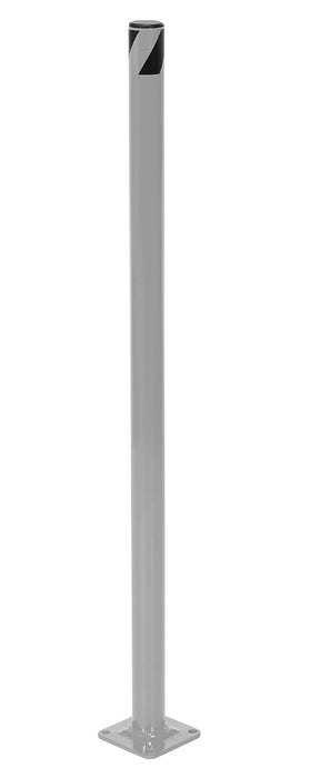Vestil BOL-36-2-SL Steel Pipe Safety Bollard 36 in. x 1-3/4 in. Silver