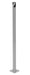 Vestil BOL-36-2-SL Steel Pipe Safety Bollard 36 in. x 1-3/4 in. Silver