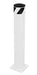 Vestil BOL-36-5.5-WT Steel Pipe Safety Bollard 36 in. x 5-1/2 in. White