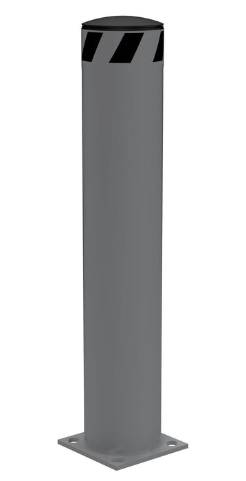 Vestil BOL-36-6.5-GYSG Steel Pipe Safety Bollard 36 in. x 6-1/2 in. Gray Semi Gloss