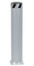 Vestil BOL-36-6.5-SL Steel Pipe Safety Bollard 36 in. x 6-1/2 in. Silver