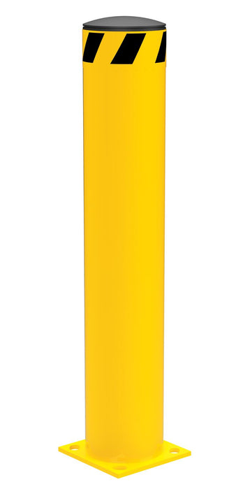 Vestil BOL-36-6.5 Steel Pipe Safety Bollard 36 in. x 6-1/2 in. Yellow