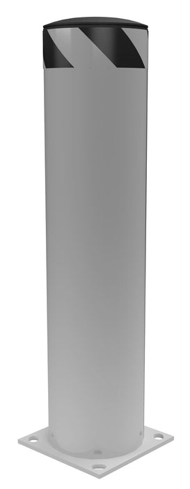 Vestil BOL-36-8.5-GYSG Steel Pipe Safety Bollard 36 in. x 8-1/2 in. Gray Semi Gloss