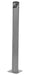 Vestil BOL-42-4.5-GYSG Steel Pipe Safety Bollard 42 in. x 4-1/2 in. Gray Semi Gloss