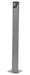 Vestil BOL-42-5.5-GYSG Steel Pipe Safety Bollard 42 in. x 5-1/2 in. Gray Semi Gloss