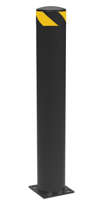 Vestil BOL-42-6.5-BK Steel Pipe Safety Bollard 42 in. x 6-1/2 in. Black