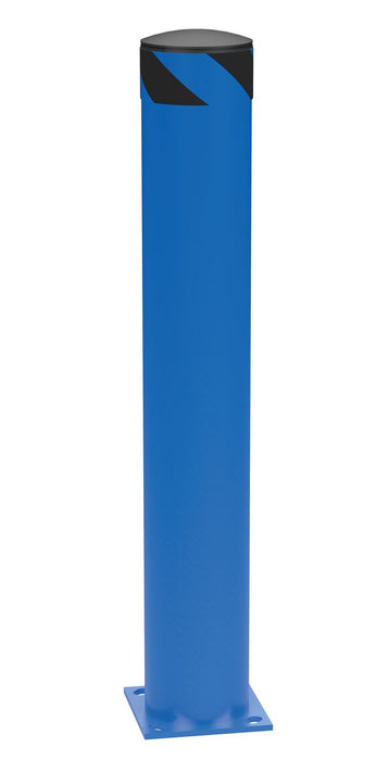 Vestil BOL-42-6.5-BU Steel Pipe Safety Bollard 42 in. x 6-1/2 in. Blue