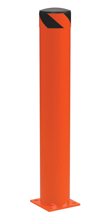 Vestil BOL-42-6.5-OR Steel Pipe Safety Bollard 42 in. x 6-1/2 in. Orange