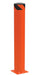 Vestil BOL-42-6.5-OR Steel Pipe Safety Bollard 42 in. x 6-1/2 in. Orange