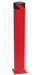 Vestil BOL-42-6.5-RED Steel Pipe Safety Bollard 42 in. x 6-1/2 in. Red