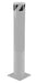 Vestil BOL-42-6.5-SL Steel Pipe Safety Bollard 42 in. x 6-1/2 in. Silver
