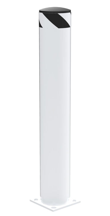 Vestil BOL-42-6.5-WT Steel Pipe Safety Bollard 42 in. x 6-1/2 in. White