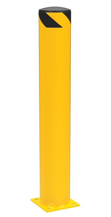 Vestil BOL-42-6.5 Steel Pipe Safety Bollard 42 in. x 6-1/2 in. Yellow