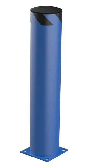 Vestil BOL-42-8.5-BU Steel Pipe Safety Bollard 42 in. x 8-1/2 in. Blue