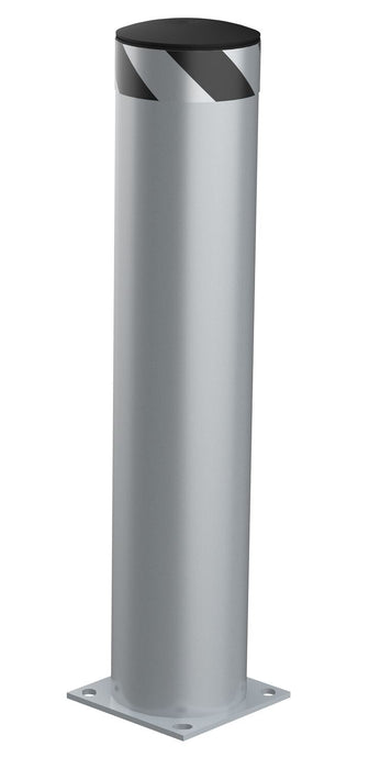 Vestil BOL-42-8.5-SL Steel Pipe Safety Bollard 42 in. x 8-1/2 in. Silver