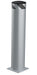 Vestil BOL-42-8.5-SL Steel Pipe Safety Bollard 42 in. x 8-1/2 in. Silver