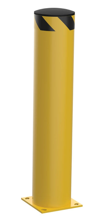 Vestil BOL-42-8.5 Steel Pipe Safety Bollard 42 in. x 8-1/2 in. Yellow
