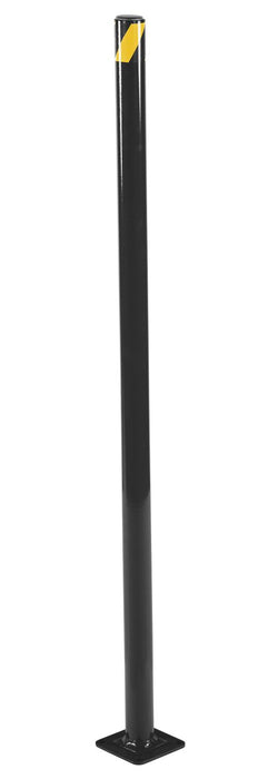 Vestil BOL-48-2-BK Steel Pipe Safety Bollard 48 in. x 1-3/4 in. Black