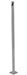Vestil BOL-48-2-GYSG Steel Pipe Safety Bollard 48 in. x 1-3/4 in. Gray Semi Gloss