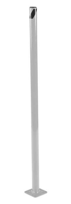 Vestil BOL-48-2-SL Steel Pipe Safety Bollard 48 in. x 1-3/4 in. Silver