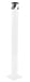 Vestil BOL-48-5.5-WT Steel Pipe Safety Bollard 48 in. x 5-1/2 in. White