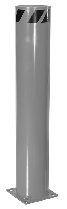 Vestil BOL-48-8.5-GYSG Steel Pipe Safety Bollard 48 in. x 8-1/2 in. Gray Semi Gloss