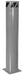 Vestil BOL-48-8.5-GYSG Steel Pipe Safety Bollard 48 in. x 8-1/2 in. Gray Semi Gloss