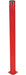 Vestil BOL-62-4.5-RED Steel Pipe Safety Bollard 62 in. x 4-1/2 in. Red