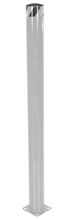 Vestil BOL-62-5.5-SL Steel Pipe Safety Bollard 62 in. x 5-1/2 in. Silver