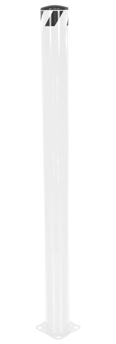 Vestil BOL-62-5.5-WT Steel Pipe Safety Bollard 62 in. x 5-1/2 in. White