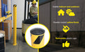 Vestil BOL-62-5.5 steel pipe safety bollard feature overview 3