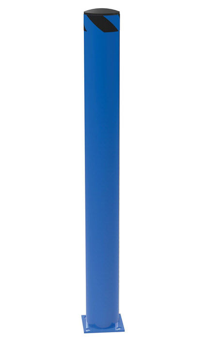 Vestil BOL-62-6.5-BU Steel Pipe Safety Bollard 62 in. x 6-1/2 in. Blue