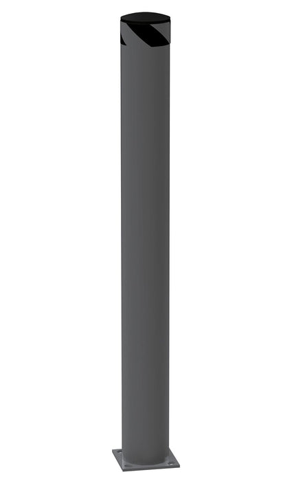 Vestil BOL-62-6.5-GYSG Steel Pipe Safety Bollard 62 in. x 6-1/2 in. Gray Semi Gloss