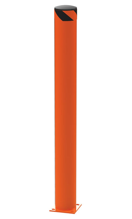 Vestil BOL-62-6.5-OR Steel Pipe Safety Bollard 62 in. x 6-1/2 in. Orange