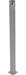 Vestil BOL-72-4.5-GYSG Steel Pipe Safety Bollard 72 in. x 4-1/2 in. Gray Semi Gloss