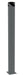 Vestil BOL-72-6.5-GYSG Steel Pipe Safety Bollard 72 in. x 6-1/2 in. Gray Semi Gloss