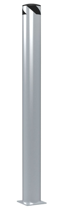 Vestil BOL-72-6.5-SL Steel Pipe Safety Bollard 72 in. x 6-1/2 in. Silver