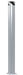 Vestil BOL-72-6.5-SL Steel Pipe Safety Bollard 72 in. x 6-1/2 in. Silver