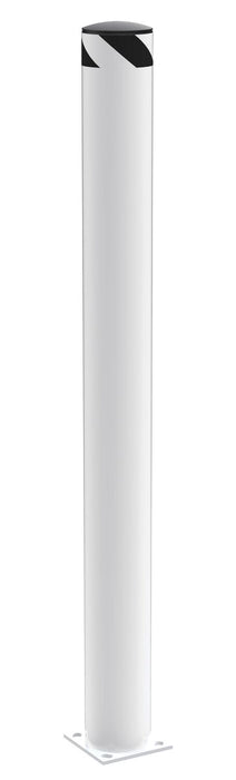 Vestil BOL-72-6.5-WT Steel Pipe Safety Bollard 72 in. x 6-1/2 in. White