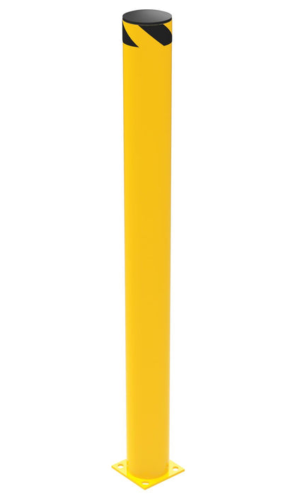 Vestil BOL-72-6.5 Steel Pipe Safety Bollard 72 in. x 6-1/2 in. Yellow