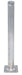 Vestil BOL-A-42-3.5 Aluminum Bollard 42 in. Tall x 3-1/2 in. Diameter Silver