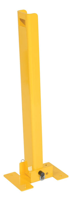 Vestil BOL-FD-2W-36-YL Steel 2 Way Fold Down Bollard 36 in. Long Yellow