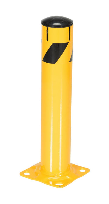 Vestil BOL-JK-24-5.5 Steel Pipe Bollard with Slots 24 in. x 5-1/2 in. Yellow