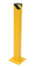 Vestil BOL-SQ-42-4 Steel Square Bollard with Cap 42 in. Yellow