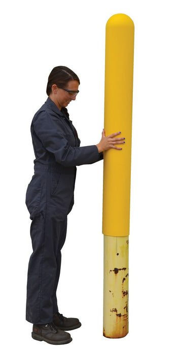 Vestil BPC-48-8.5 low density polyethylene bollard post cover - view 3