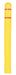 Vestil BPC-7L Low Density Polyethylene Bollard Post Cover Red Tape 7-1/8 in. x 7-1/8 in. x 52-11/16 in. Yellow